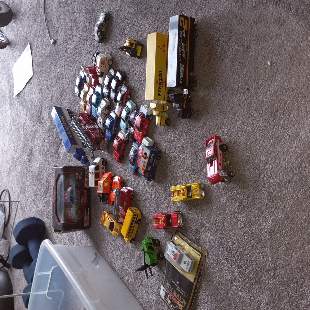 Collection of vintage toy cars